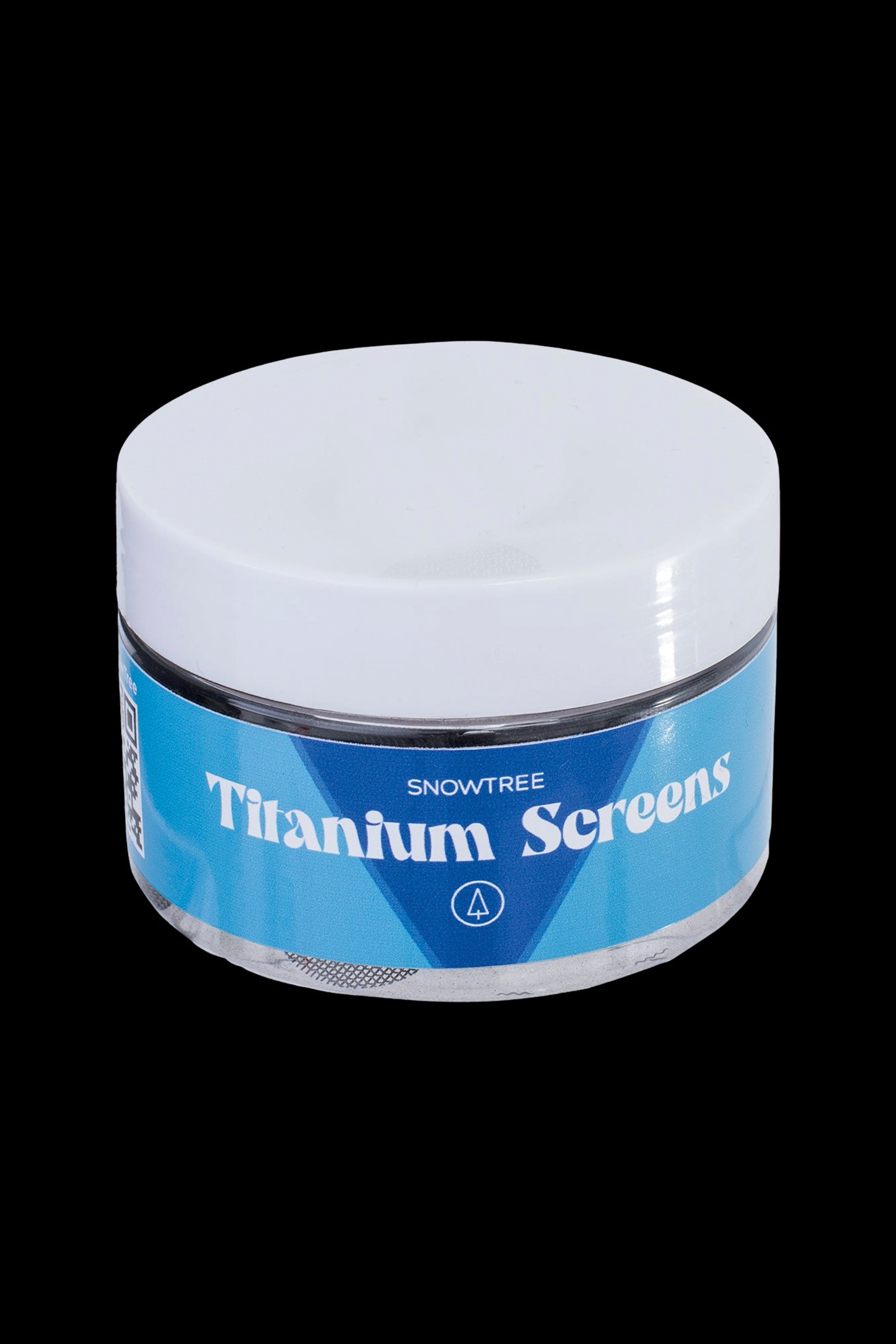 Snowtree Titanium Screens jar.