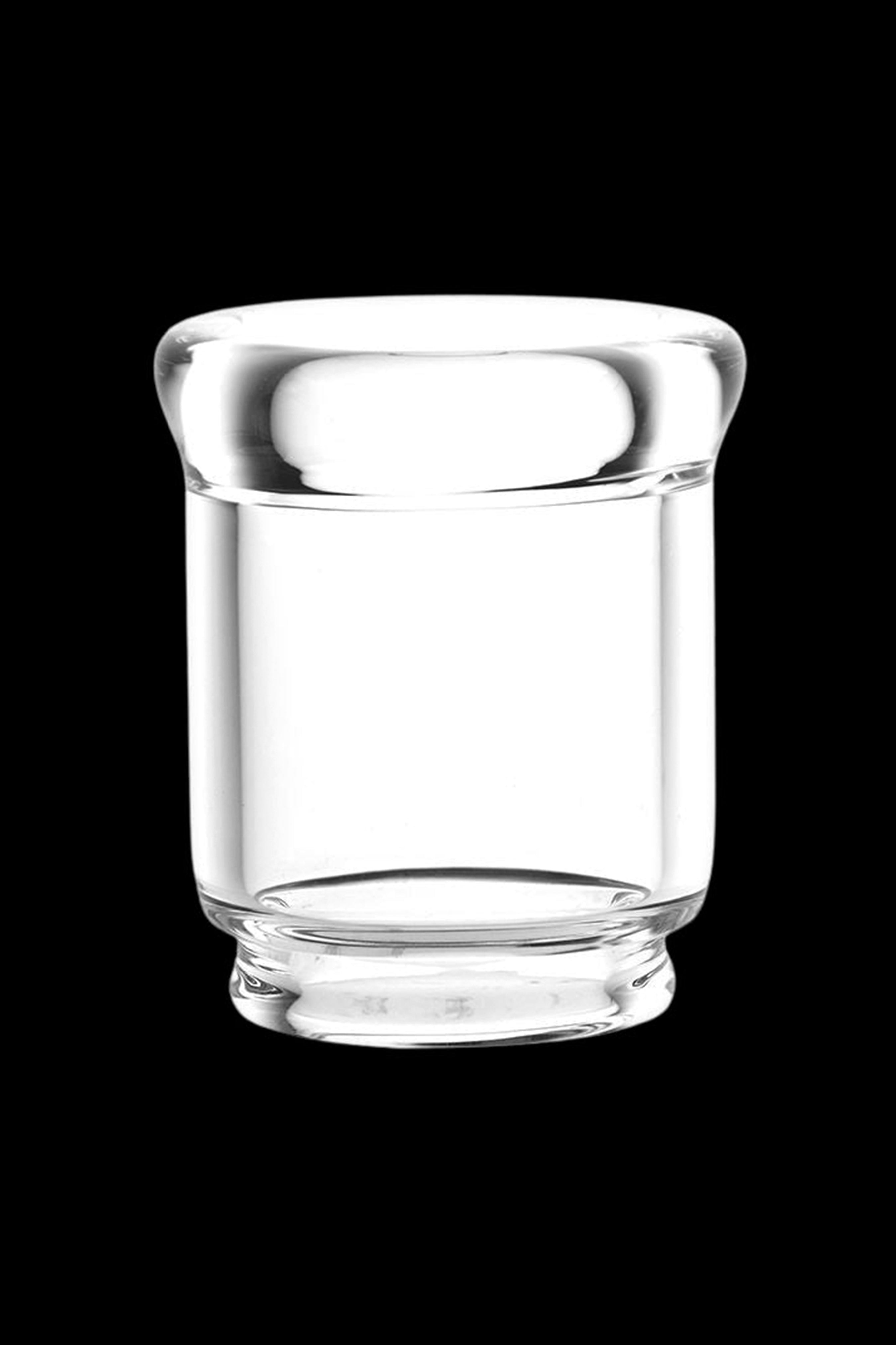 Clear glass bubbler or water pipe attachment.