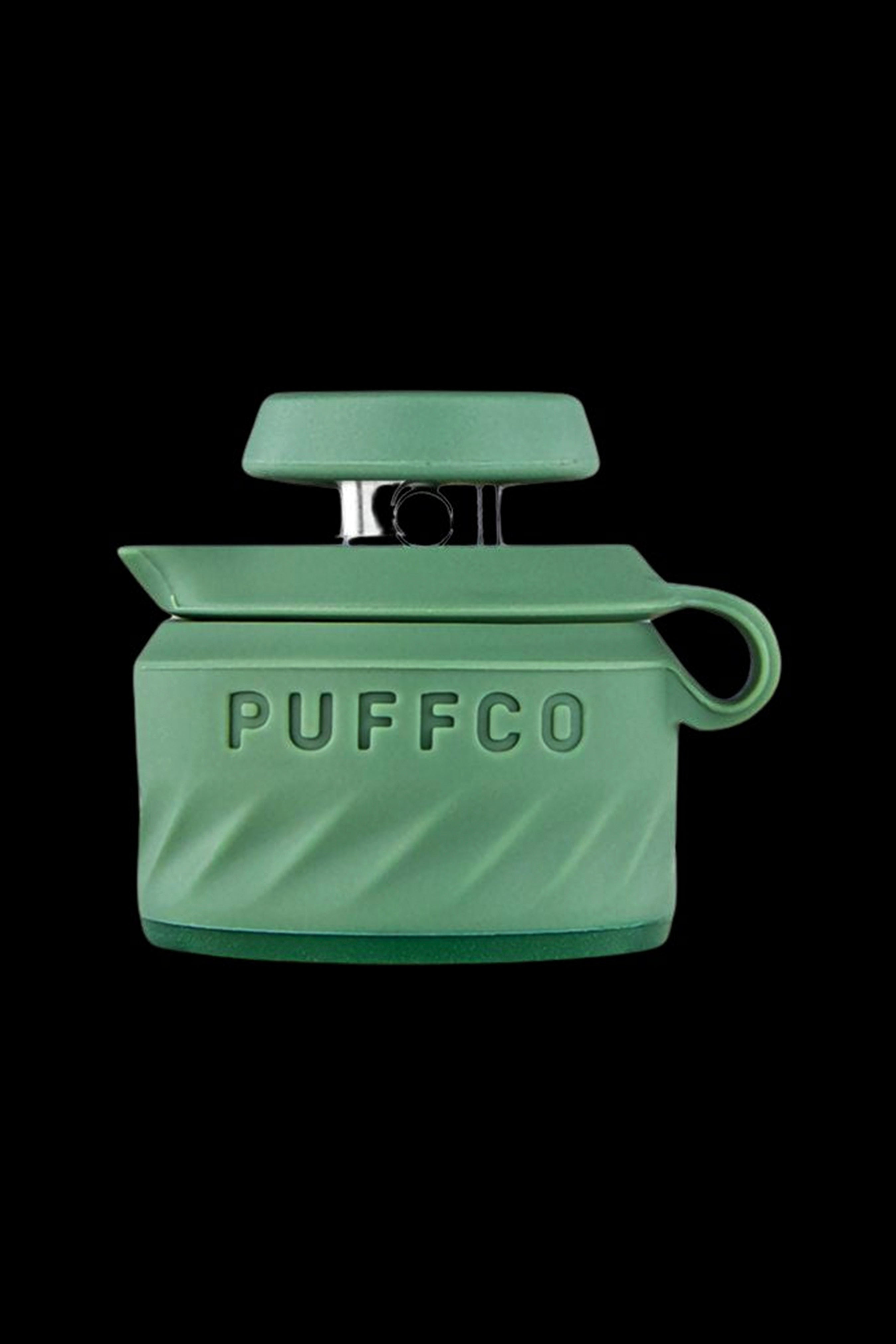 Green Puffco Peak portable dab rig.