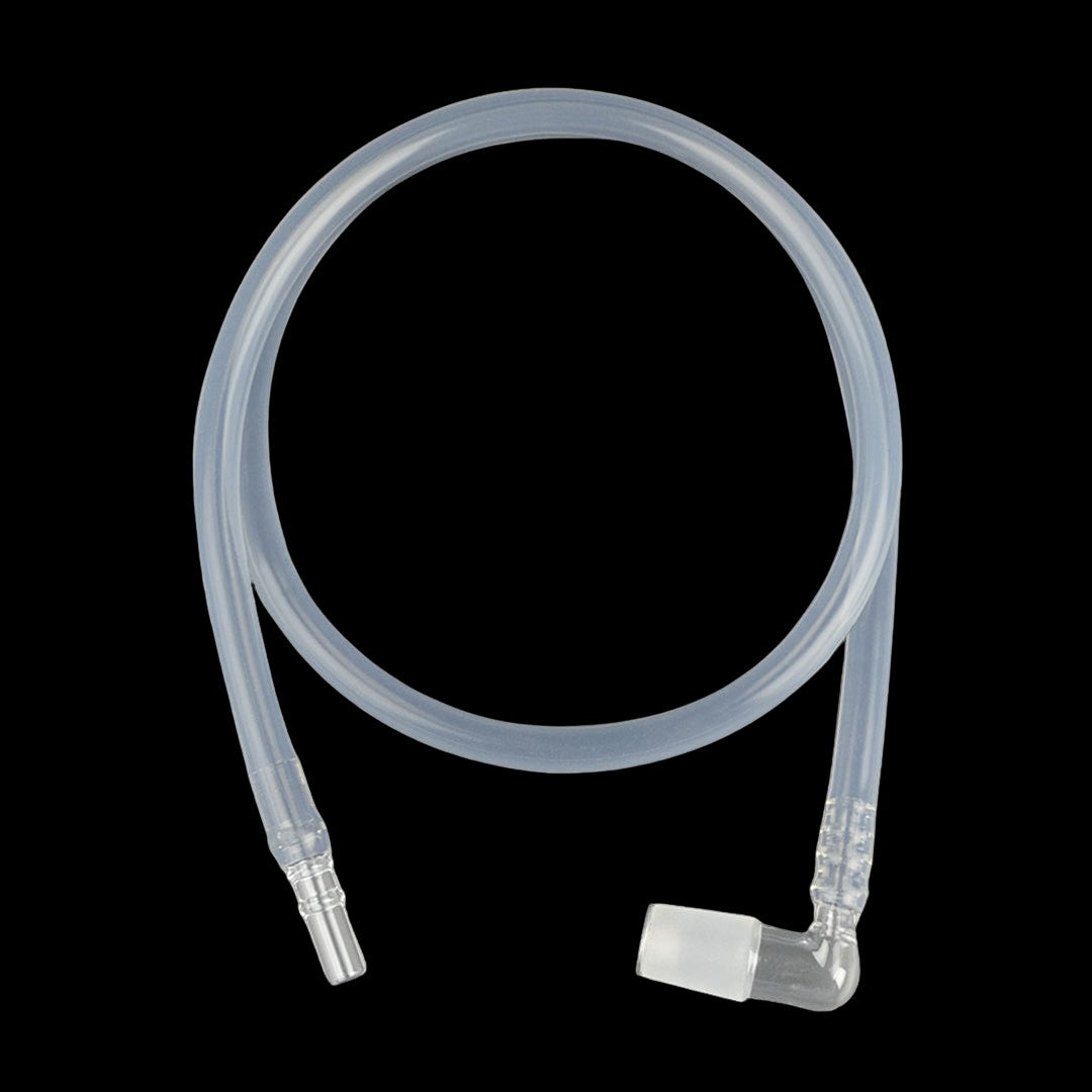 Clear acrylic downstem for water pipe or bong.