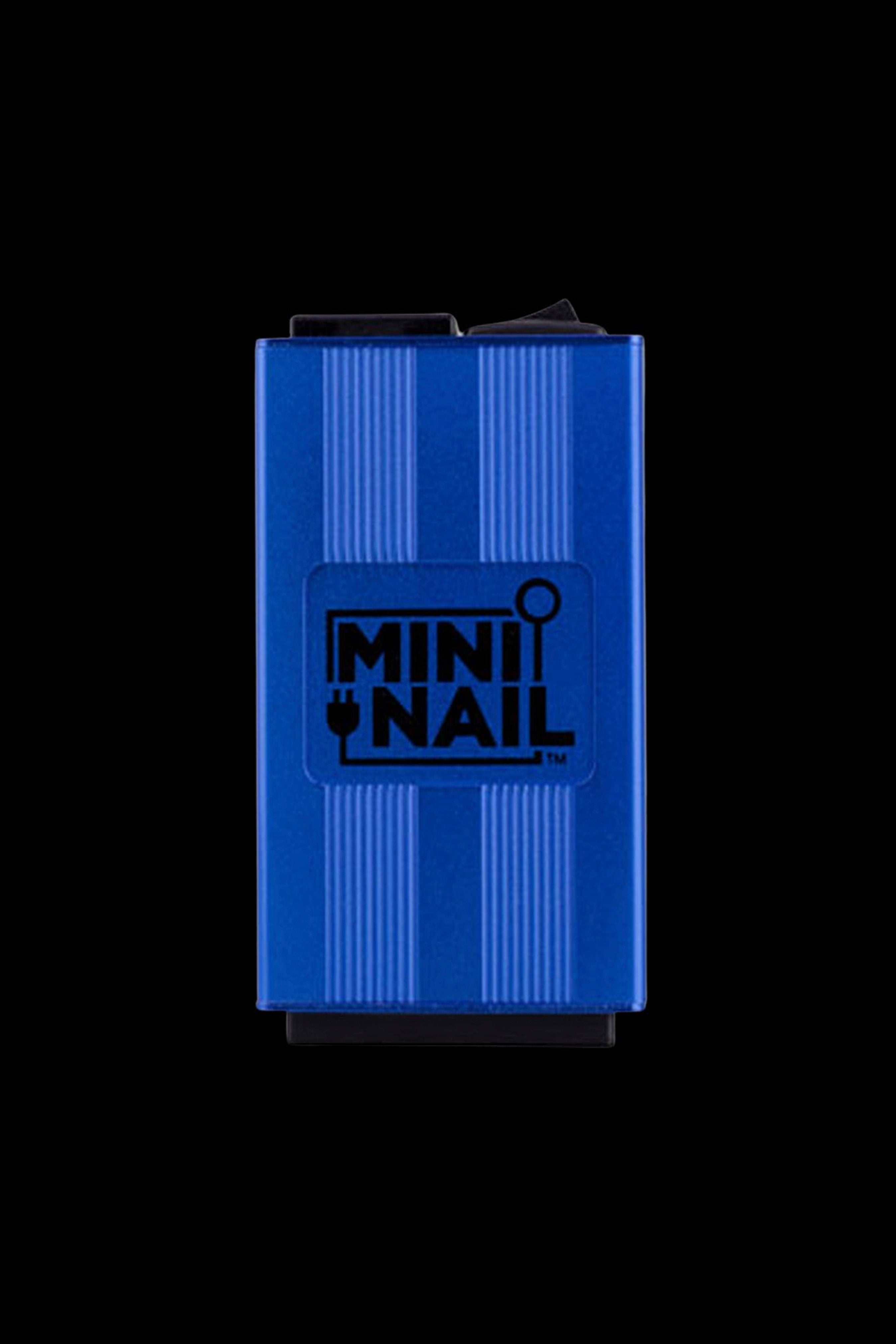 Blue Mini Nail cannabis concentrate container.