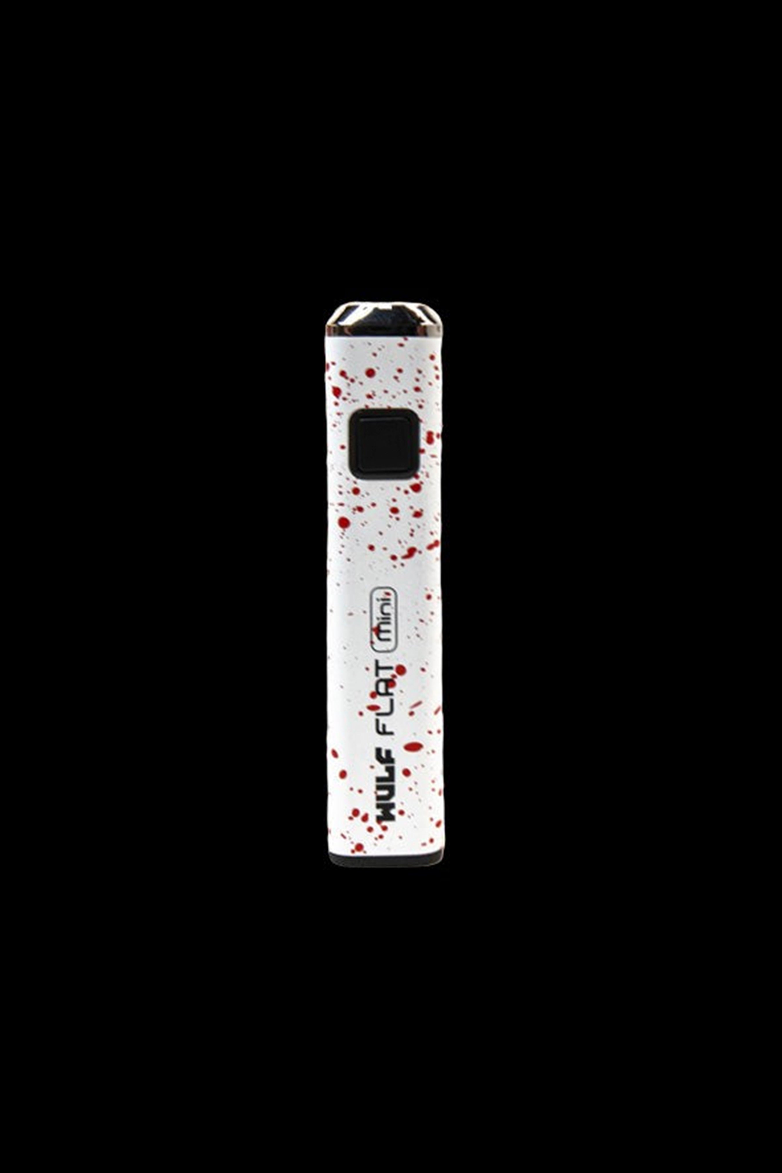 White and red patterned cannabis oil vape pen with “Mule Stick mini” branding.