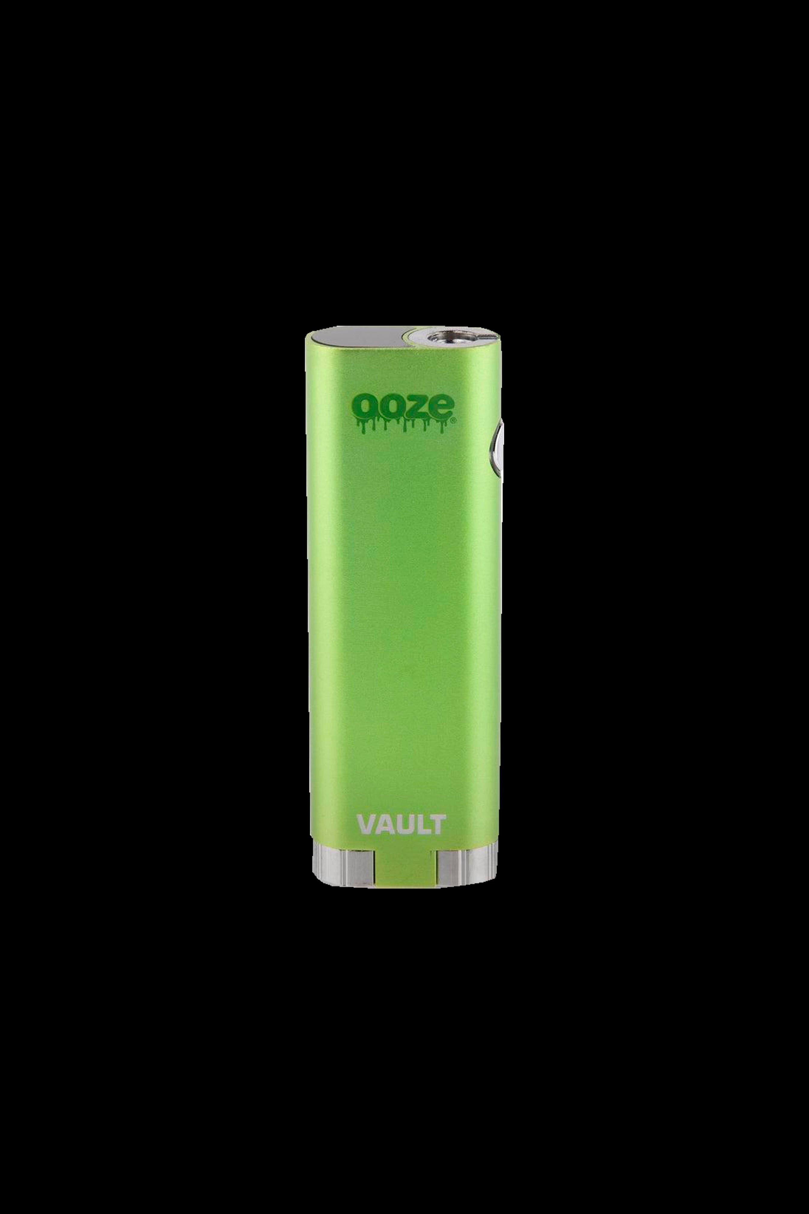 Green Ooze Vault cannabis butane lighter with branding.
