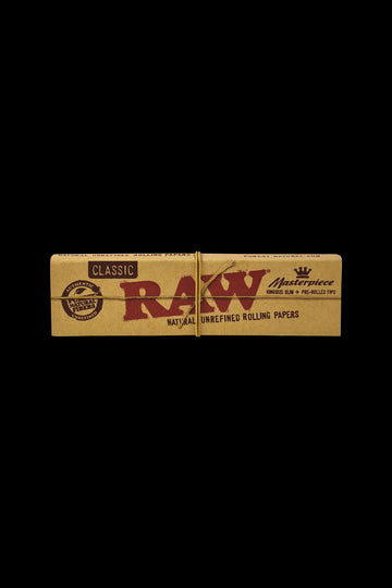RAW Masterpiece Rolling Papers + Pre-Rolled Tips - RAW Masterpiece Rolling Papers + Pre-Rolled Tips