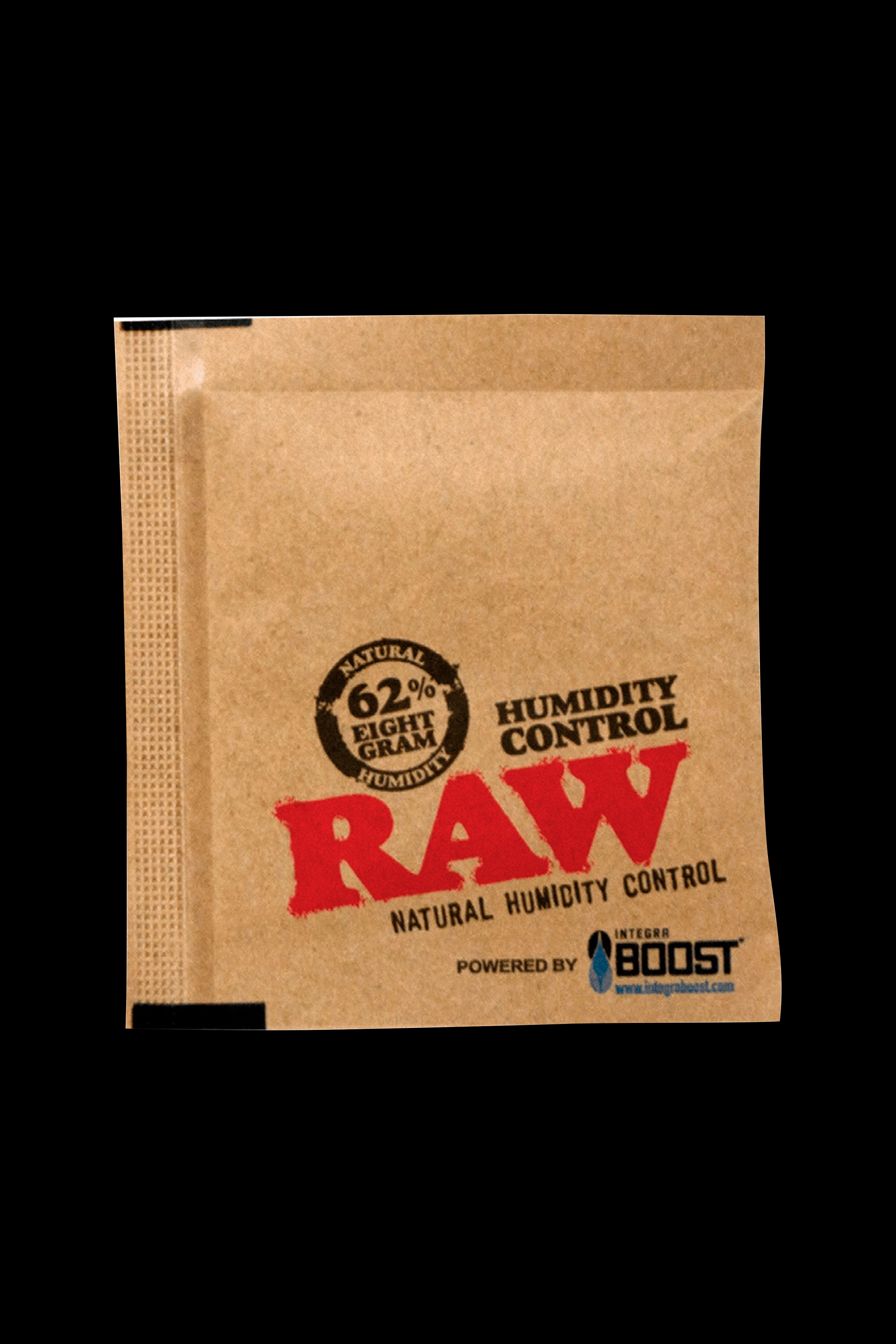 Raw humidity control pack, designed to maintain optimal moisture levels for cannabis storage.