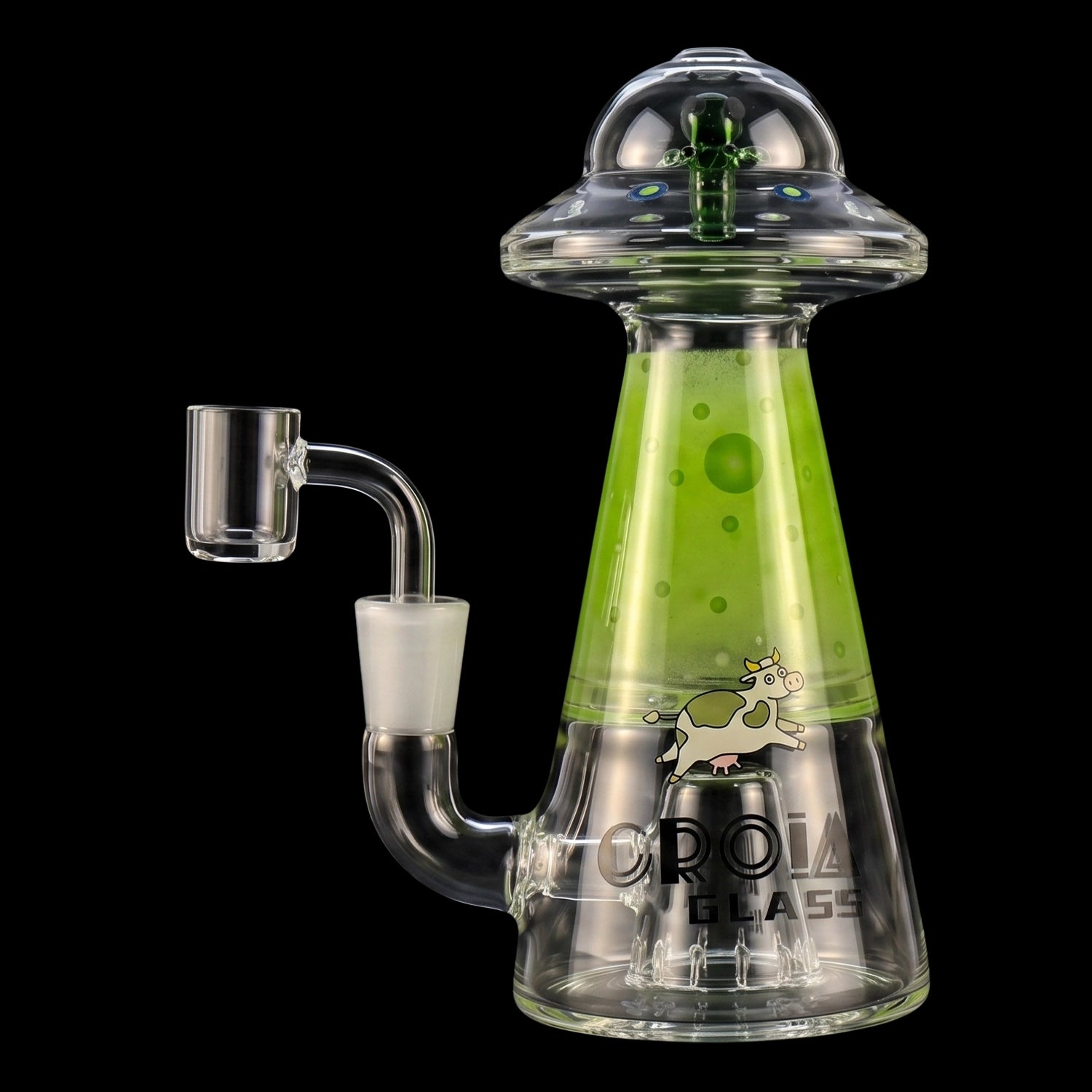 Croia Glass UFO Alien Dab Rig with Showerhead Perc | Croia Glass