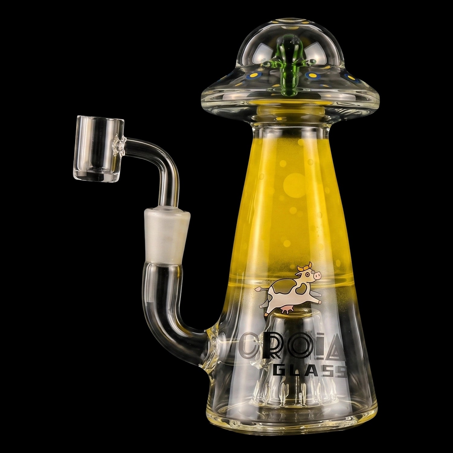 Croia Glass UFO Alien Dab Rig with Showerhead Perc | Croia Glass