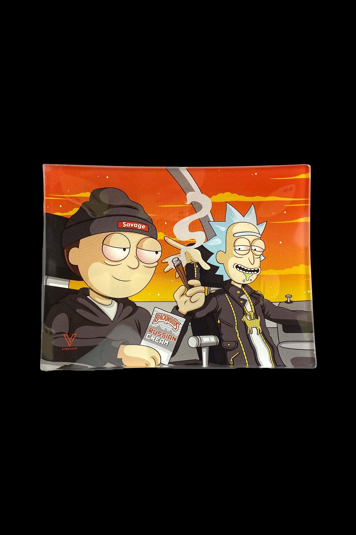 V Syndicate Glass Rolling Tray