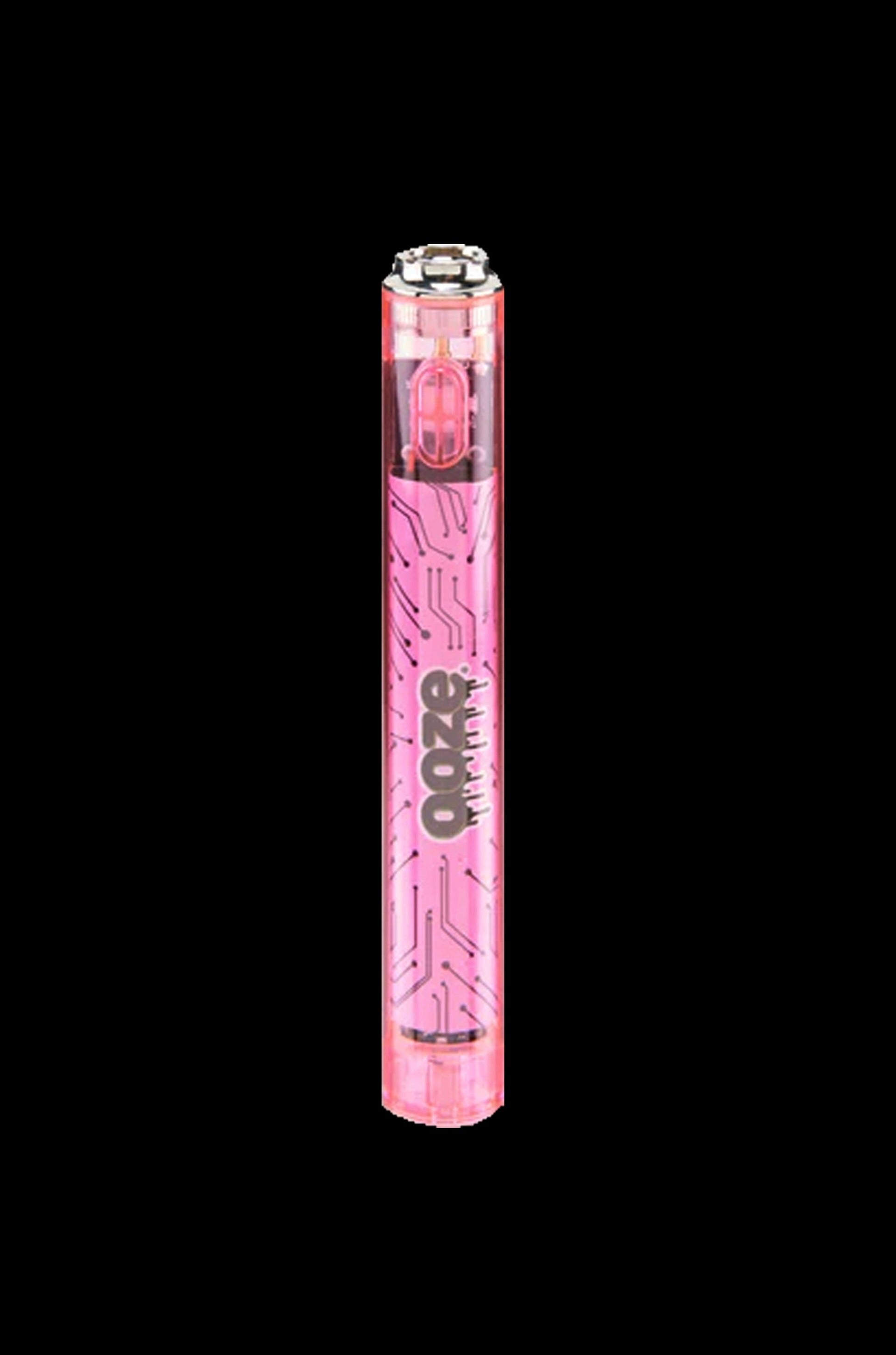 Pink Ooze vape pen with circuit board design.