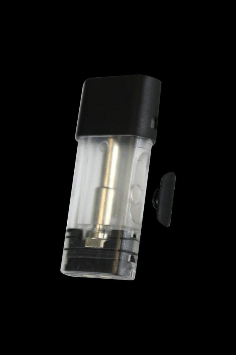 Close-up of the Kandy Pens RUBI 1ml Pod, showcasing its clear plastic construction and small, rectangular shape.