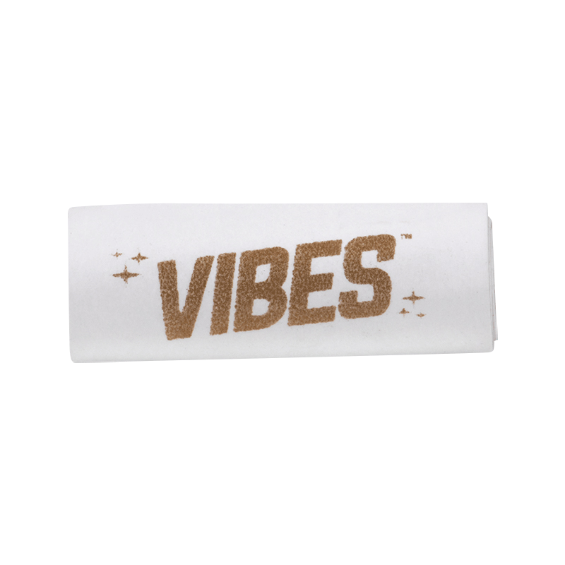 Front view of the VIBES Rolling Tips Box - 50 Pack, showing the packaging against a white background.