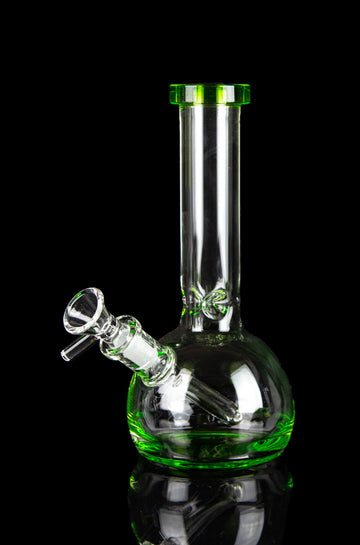 Round Base Water Pipe with Colored Accents - Round Base Water Pipe with Colored Accents