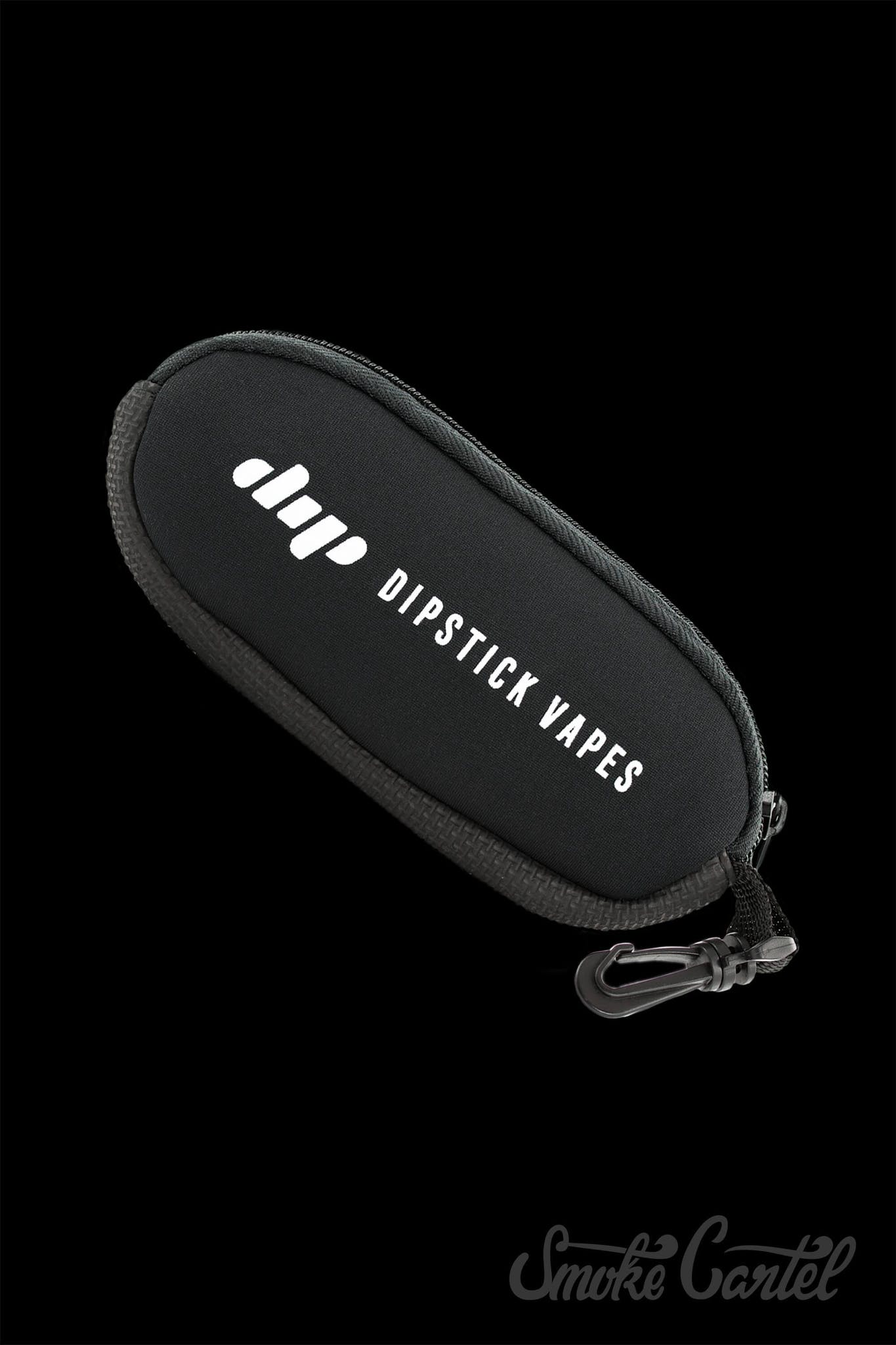 The Dip Devices Soft Carry Case is shown in a studio shot with a black zipper against a dark backdrop.