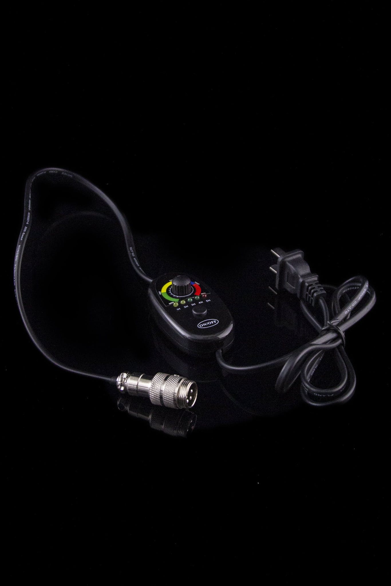 Cannabis dab rig e-nail with temperature control and power cord.