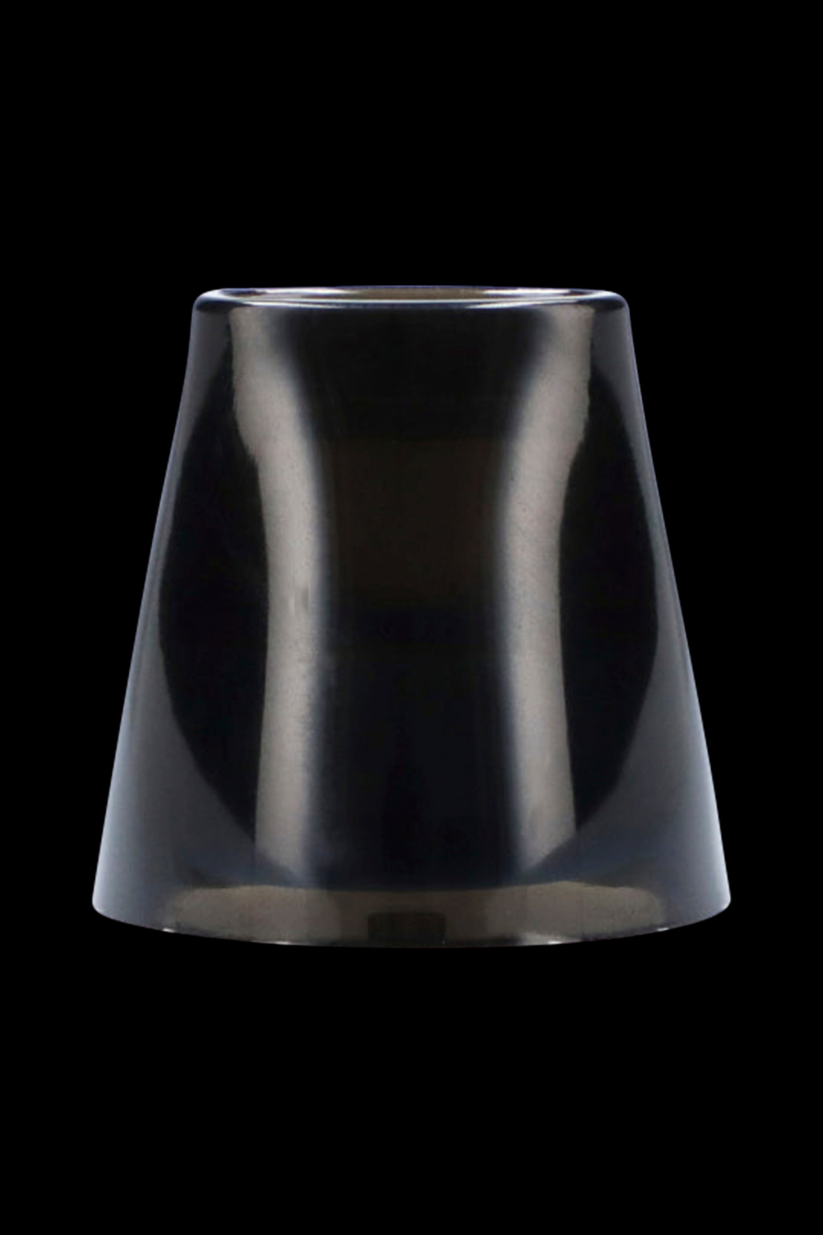 Black acrylic cannabis water pipe downstem.