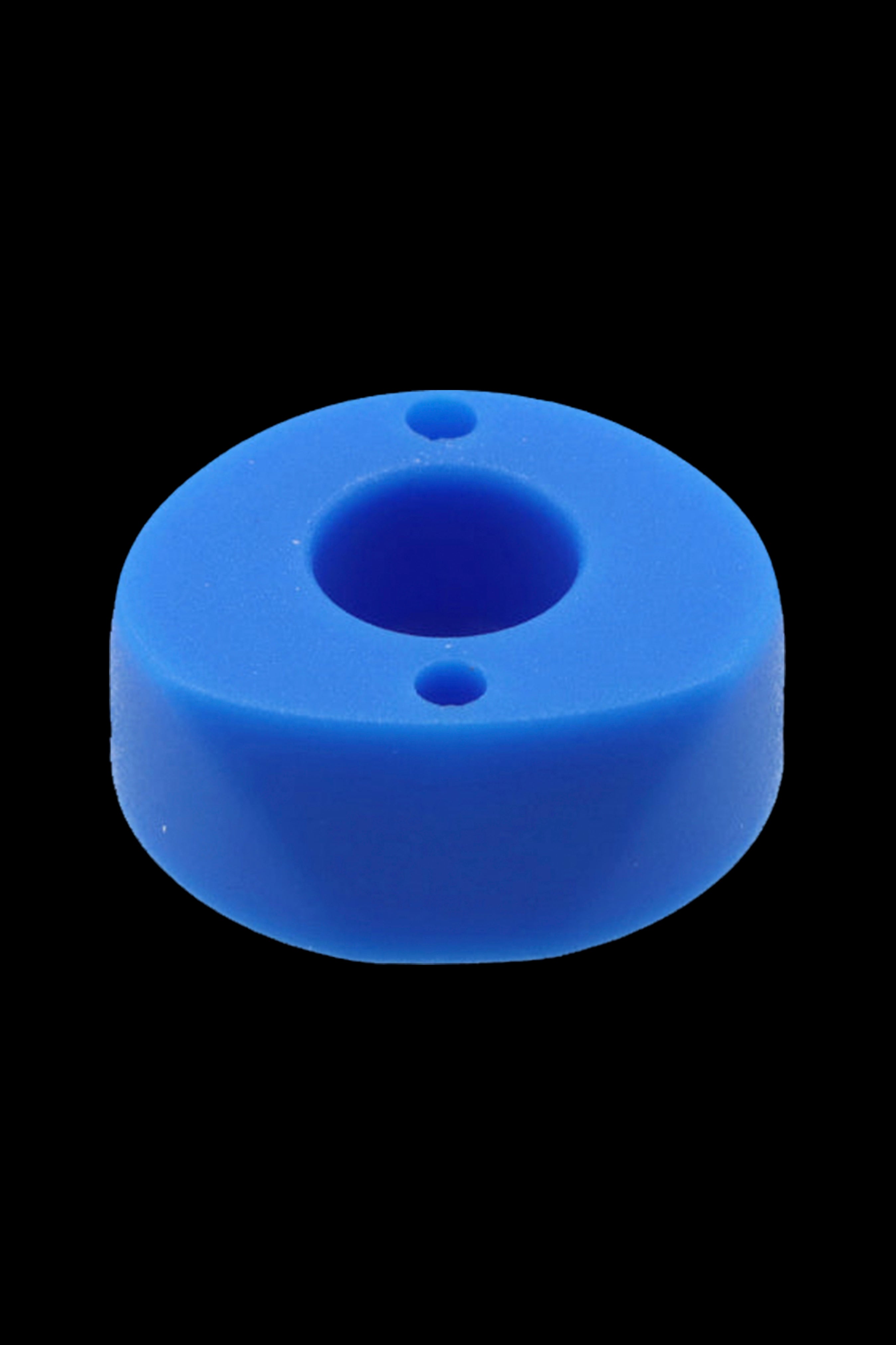 Blue silicone hash pipe.
