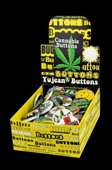 Cannabis Themed Buttons - 133 Pack