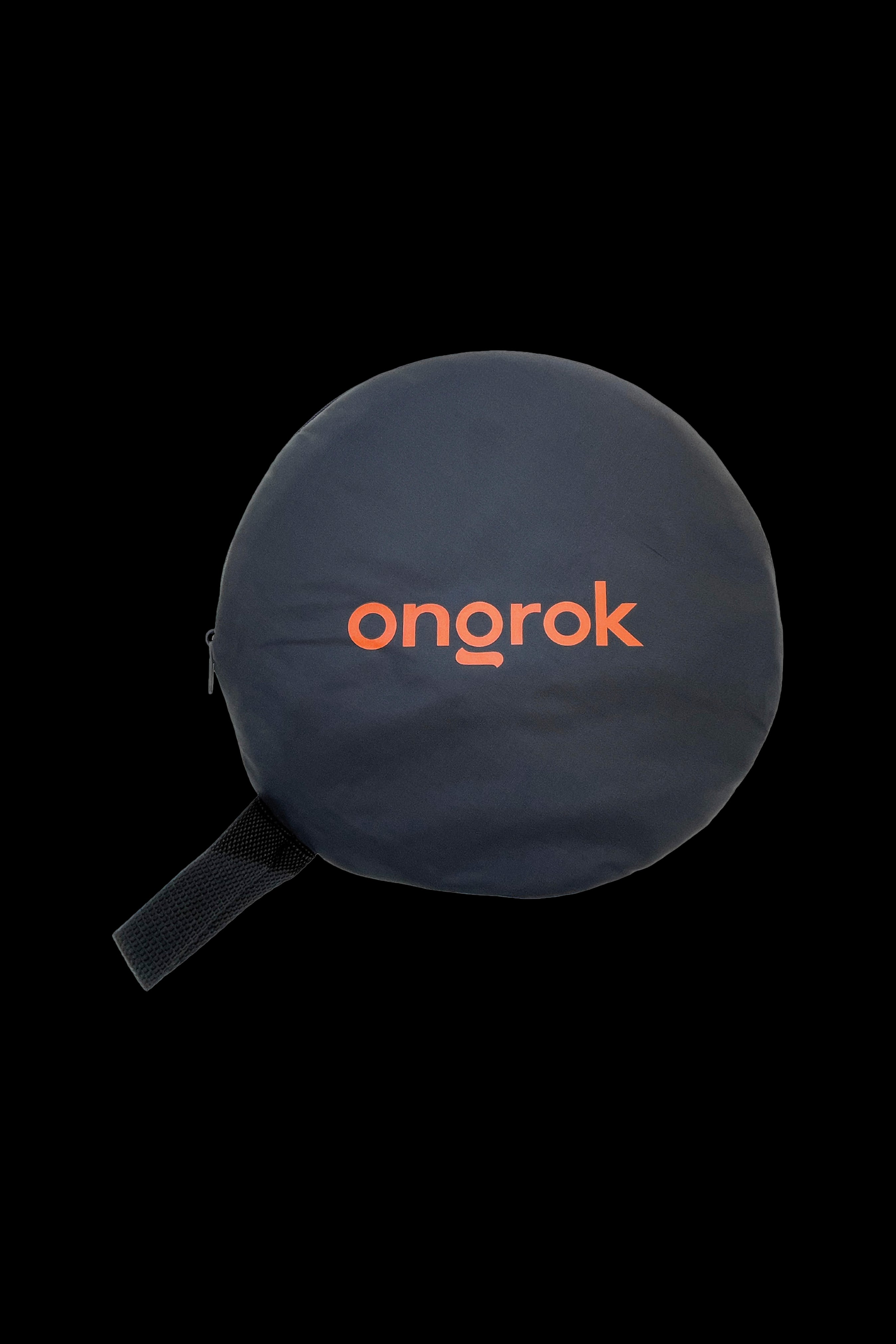Black cannabis accessories carrying case with red “onorok” logo.