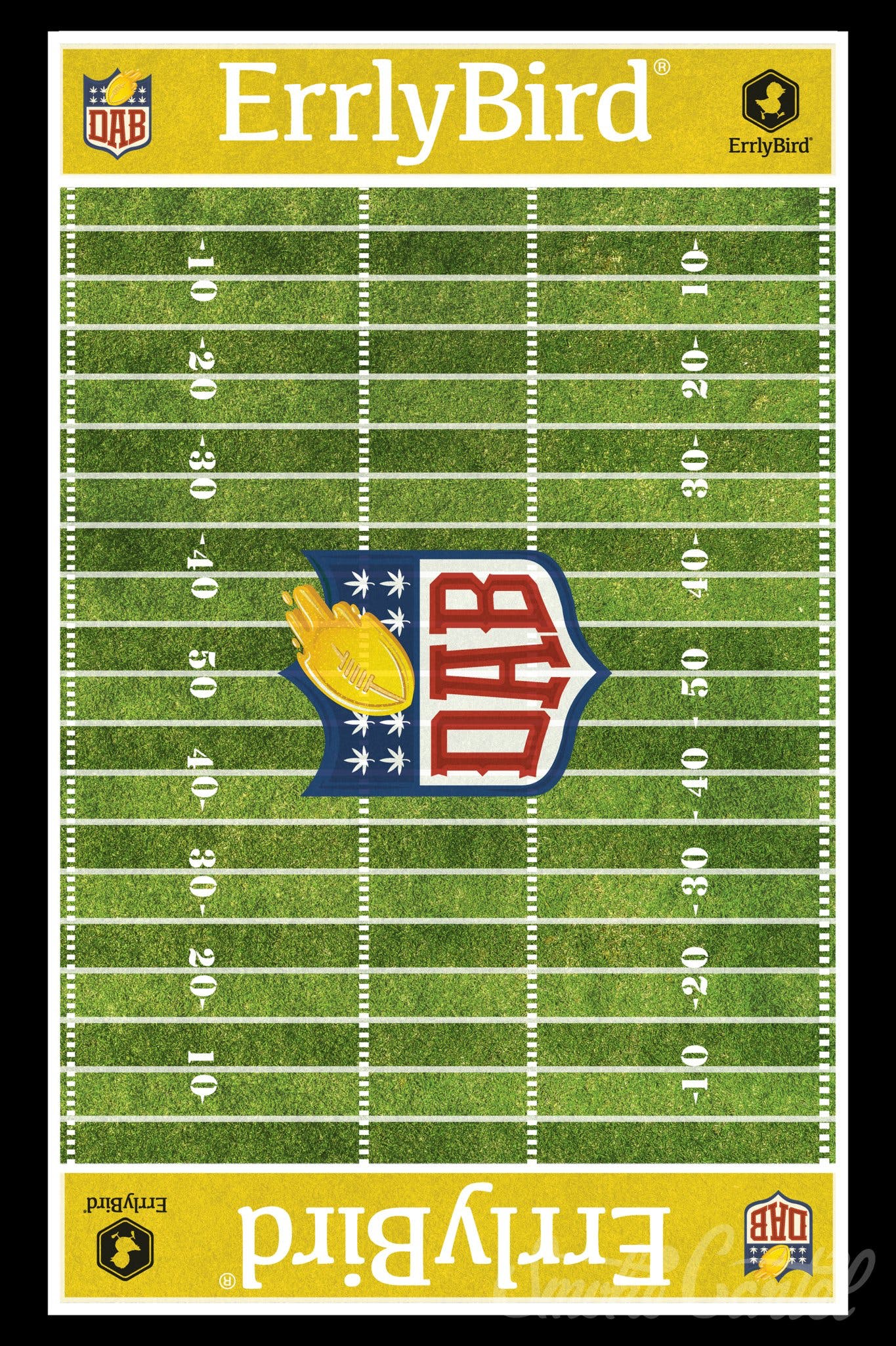 DAB - ErrlyBird Football Silicone Mat - ErrlyBird -