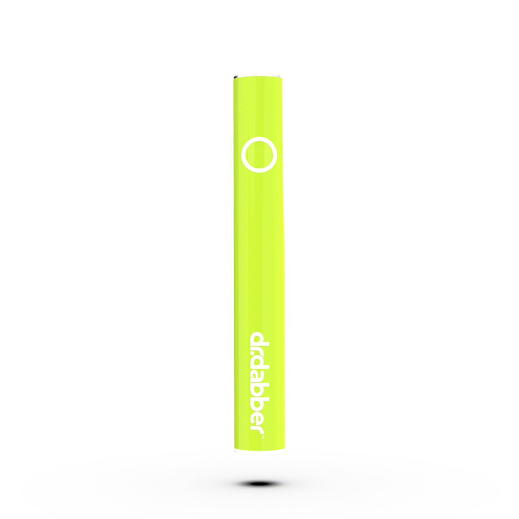 Front view of the Dr. Dabber Universal 510 Threaded Battery, a sleek black cylindrical device against a plain white background.