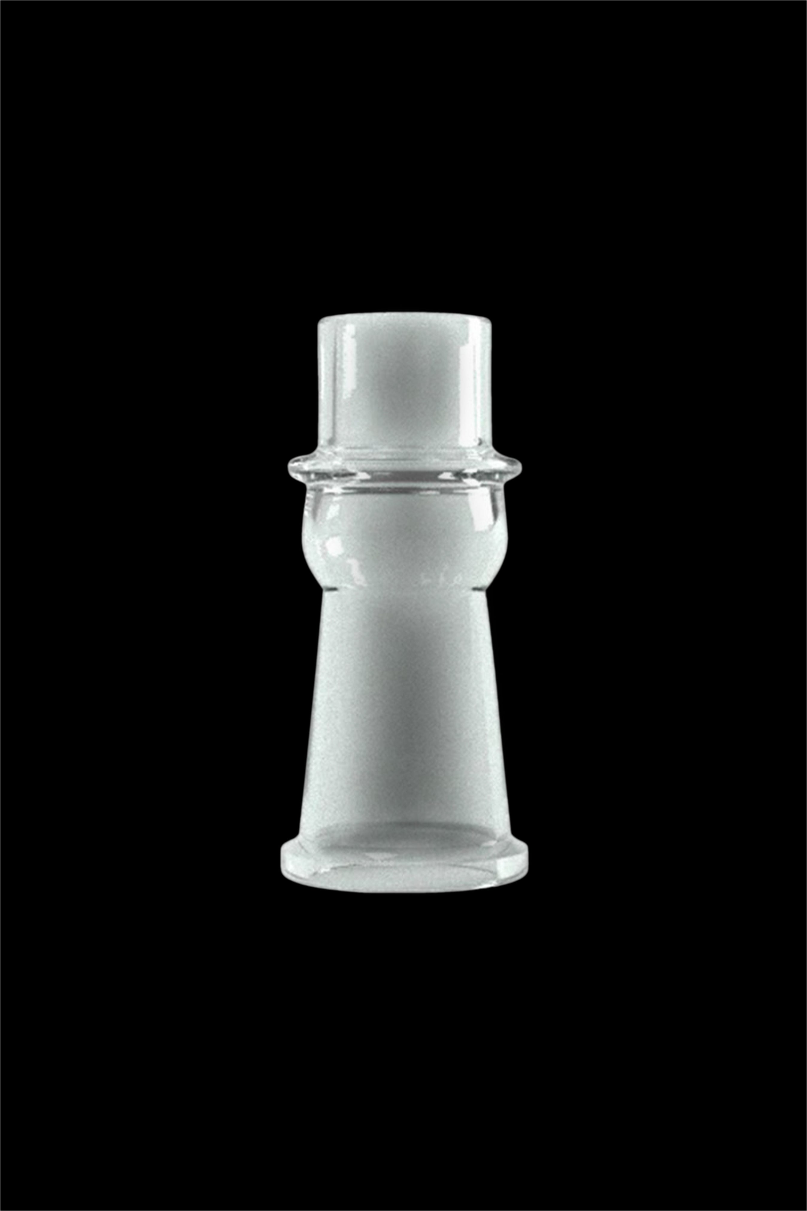 Frosted glass downstem for a water pipe.