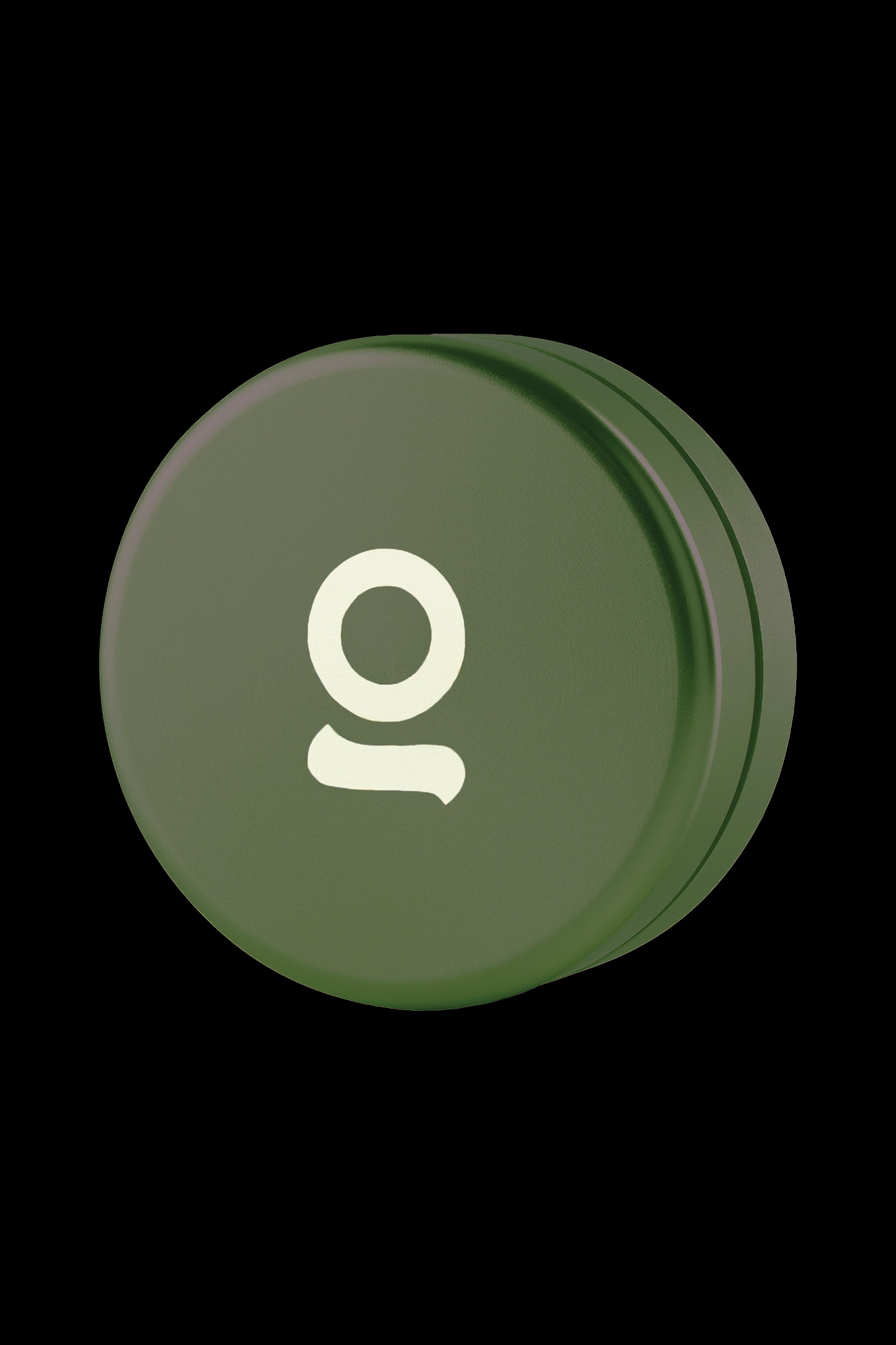 Green cannabis container with the number “10” embossed on the lid.