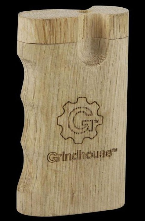 Front view of the Pulsar Curved Wood Dugout, a dark wood case with a curved design against a plain white background.