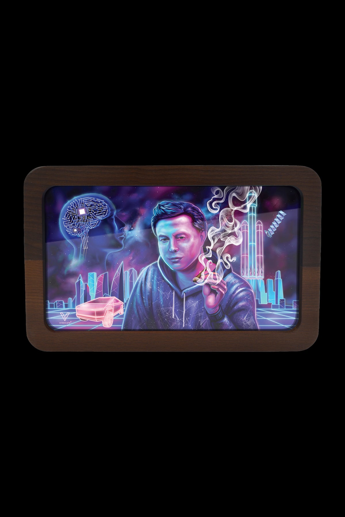 V Syndicate 3D High-Def Wood Rollin' Tray