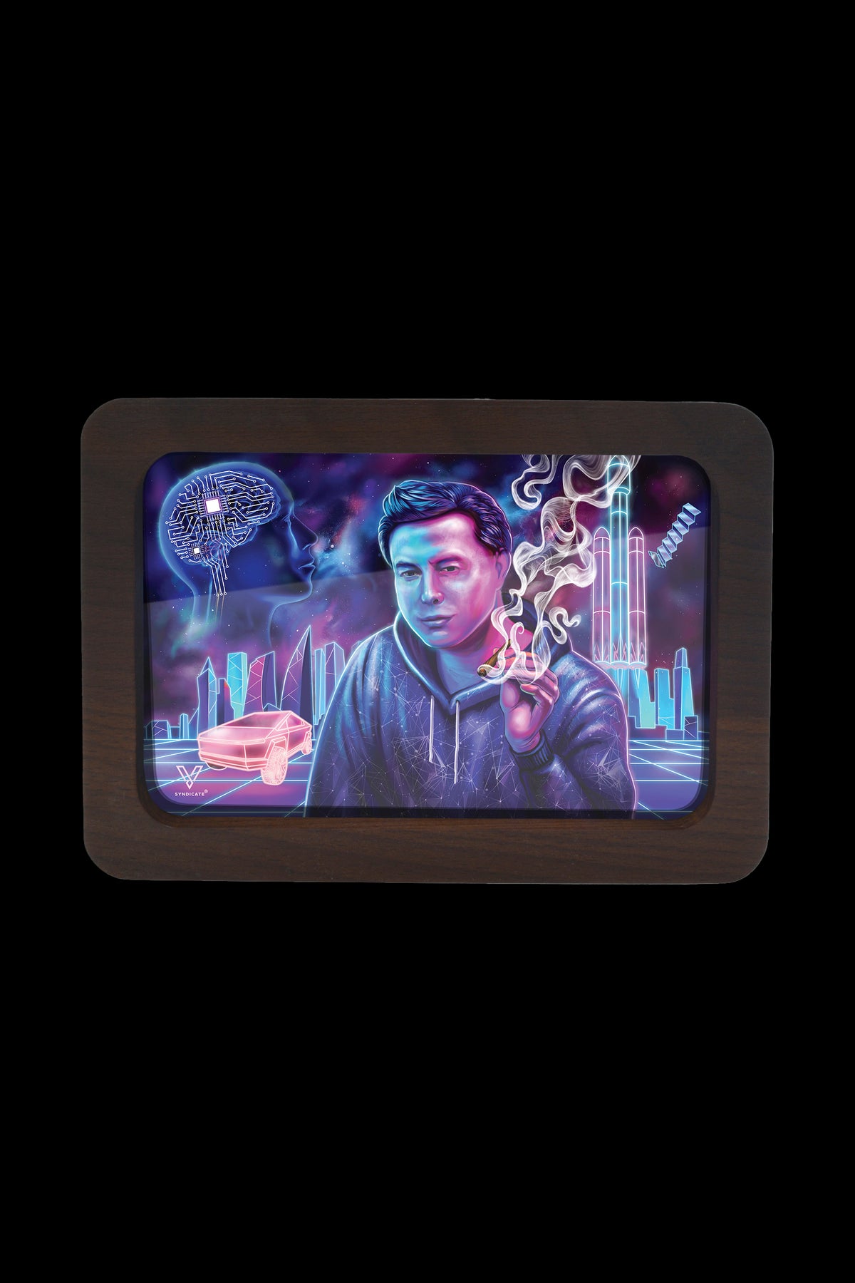 V Syndicate 3D High-Def Wood Rollin' Tray