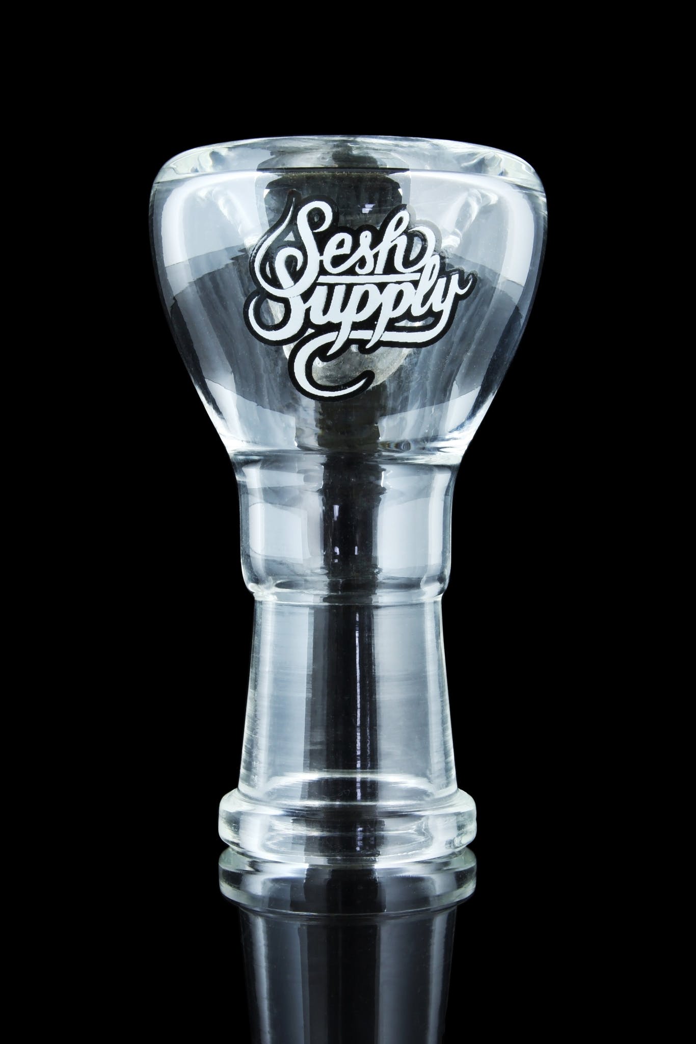 18.8mm / Female / Polished - Sesh Supply Clear Flower Bowl - Sesh Supply -