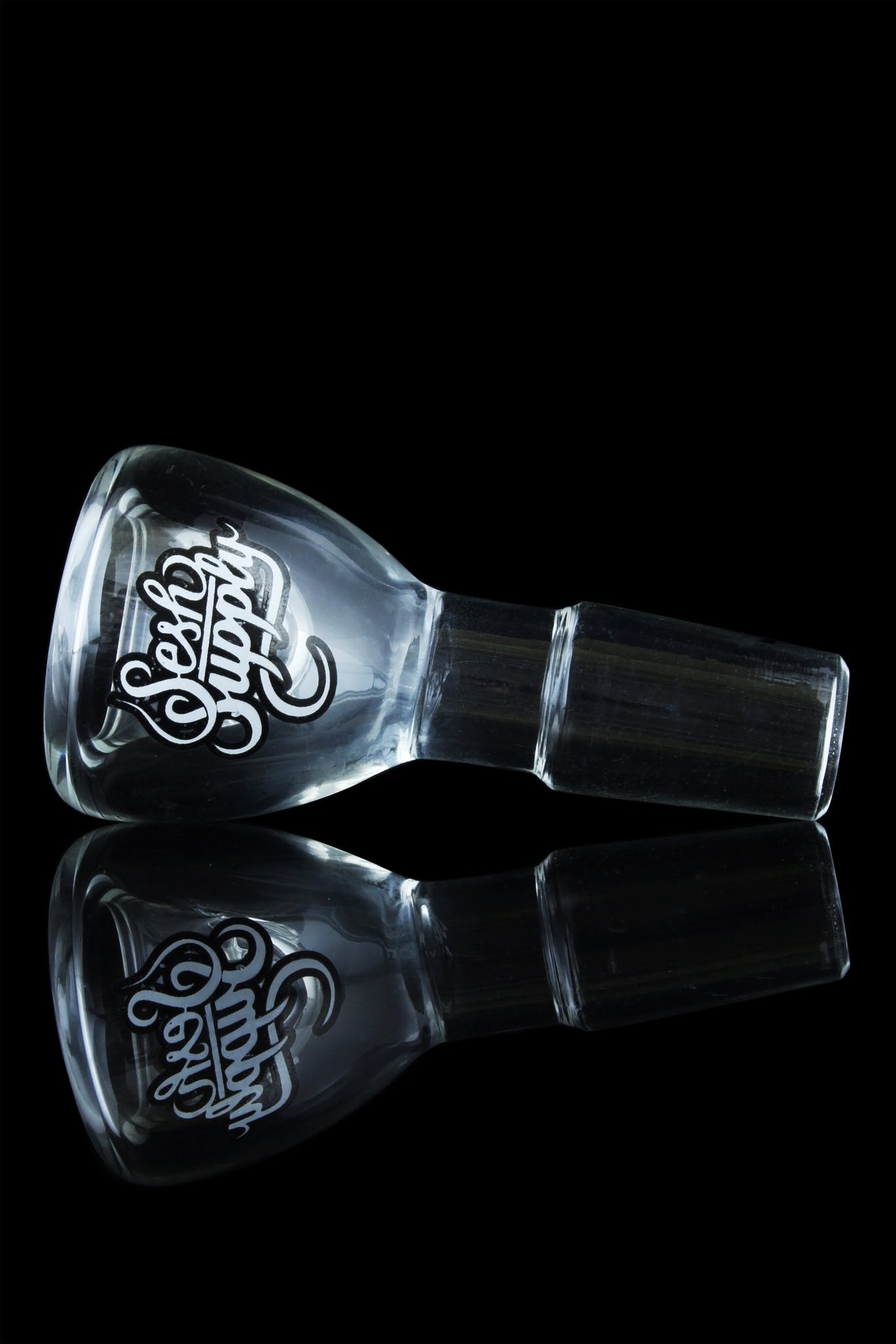 18.8mm / Male / Polished - Sesh Supply Clear Flower Bowl - Sesh Supply -