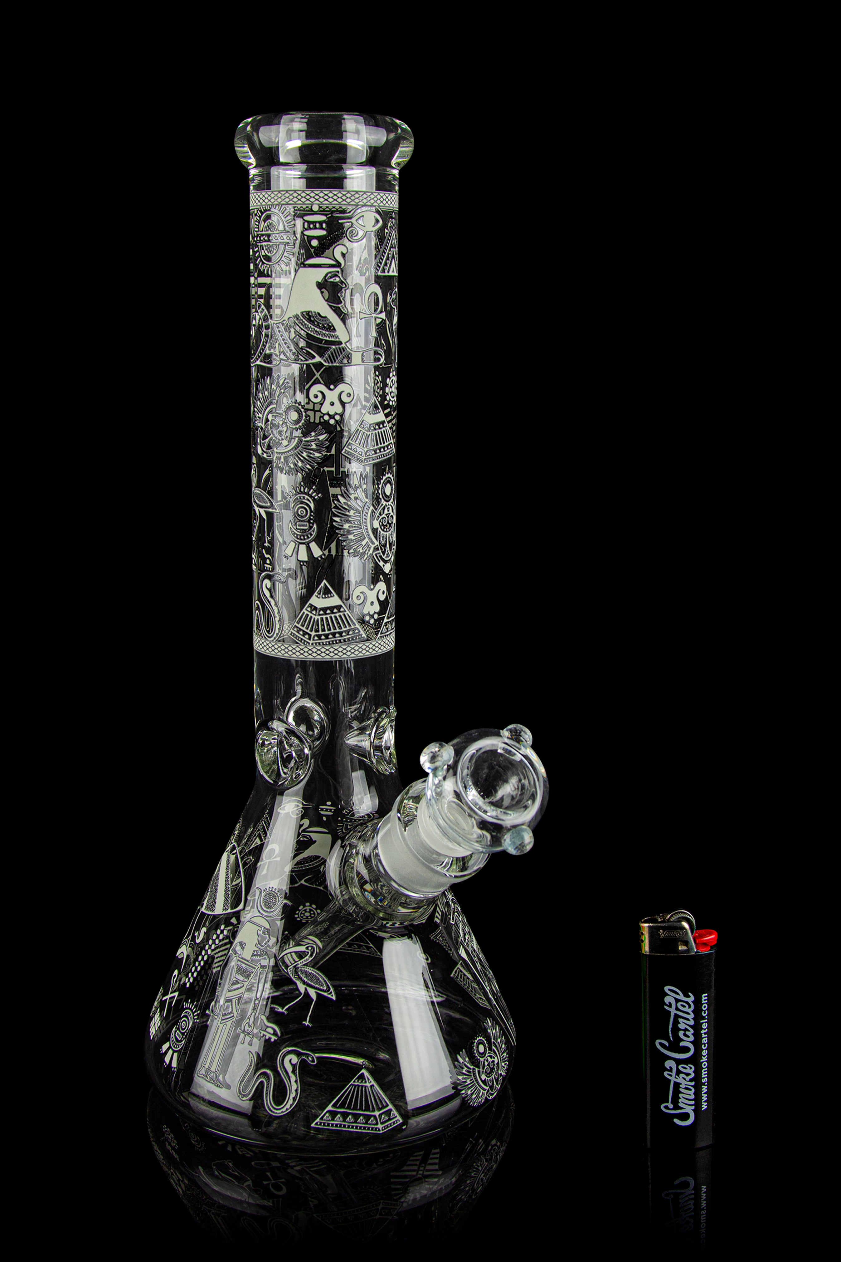 BONGS USA Glow in the Dark Egyptian Deities Bong