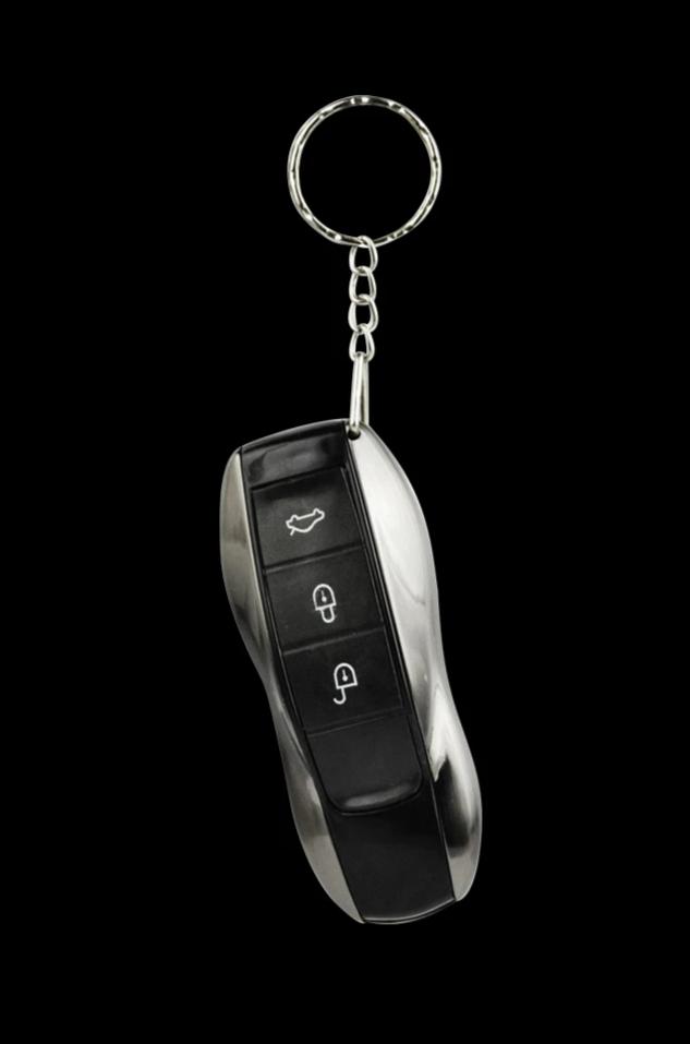 A close-up, angled view of the Stealth "Car Key Fob" Secret Hand Pipe, resembling a typical vehicle key fob.