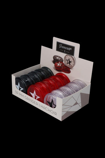 Famous X  Acrylic Grinders – 12 Pack - Famous X  Acrylic Grinders – 12 Pack