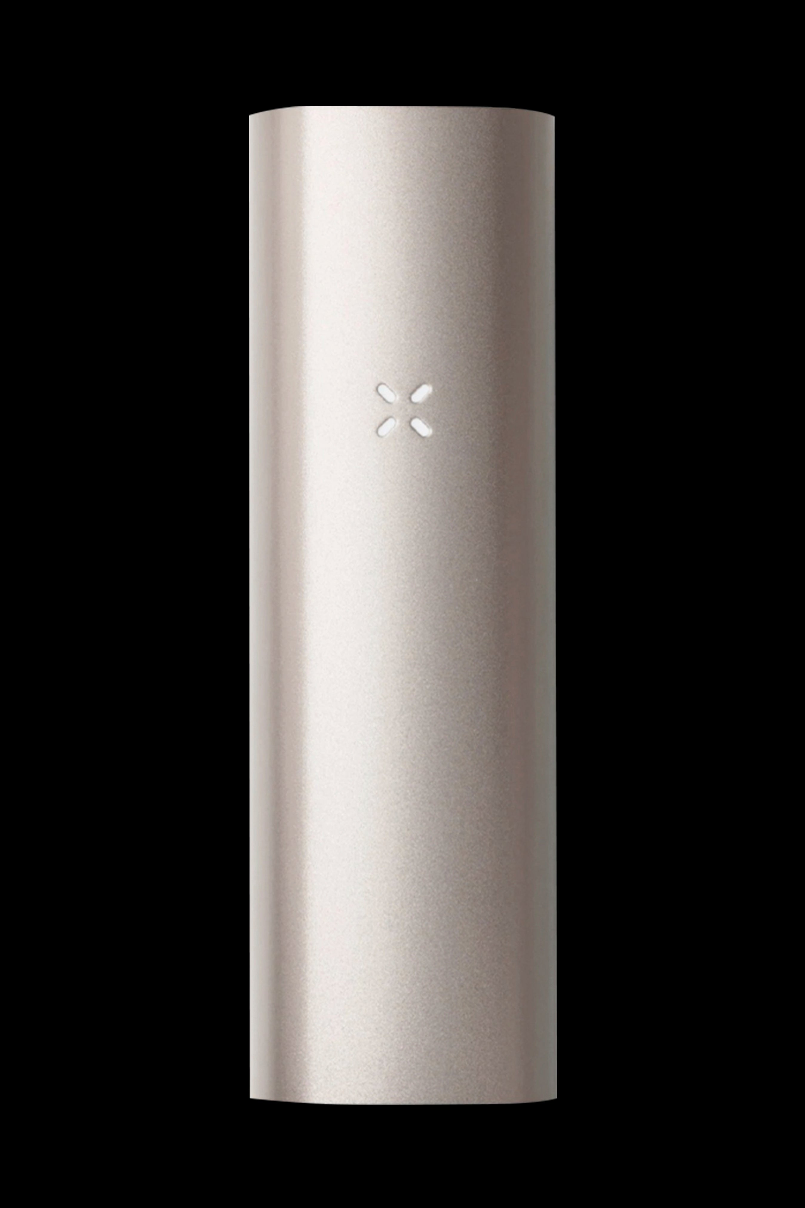 Silver cannabis vaporizer pen.