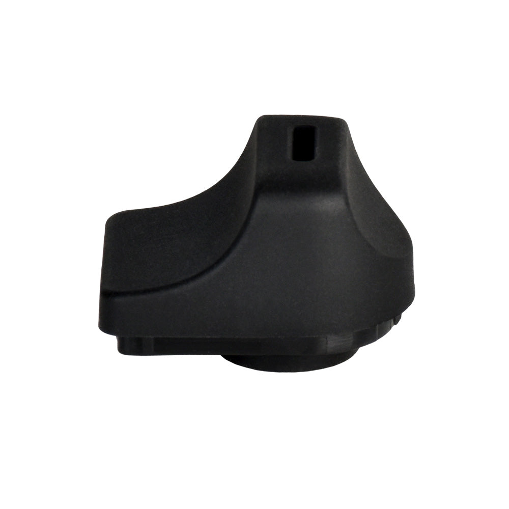 A side view of the Pulsar APX V3 Replacement Mouthpiece, showing its dark, contoured shape against a plain white background.