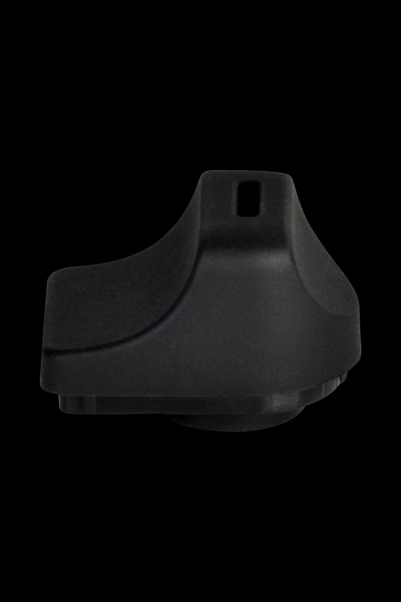 A close-up, angled view of the Pulsar APX V3 Replacement Mouthpiece, showcasing its black, contoured design.