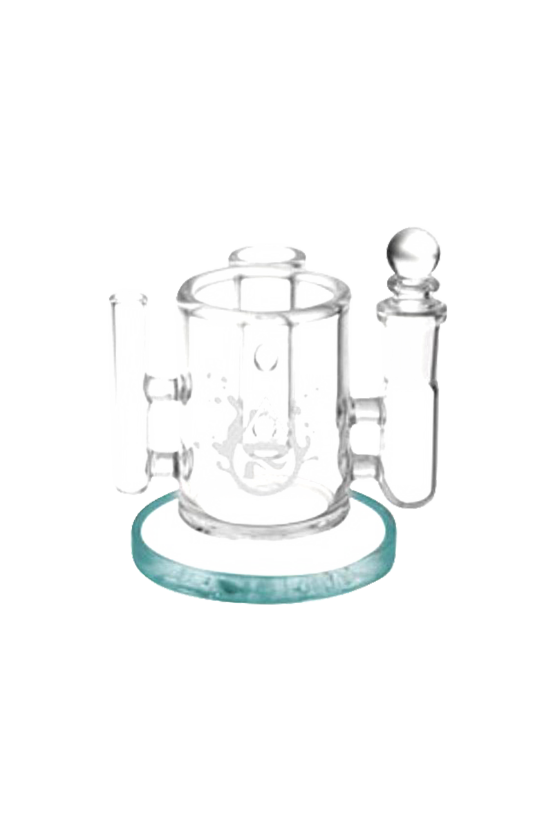 A top-down view of the Pulsar Isopropyl Cleaning Station, featuring a clear glass base and cleaning solution container.