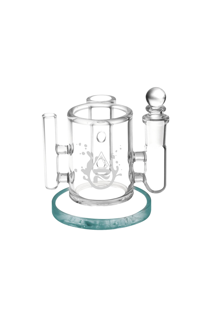 The Pulsar Isopropyl Cleaning Station is displayed from a high angle, showcasing the clear glass tubes and circular base arrangement.