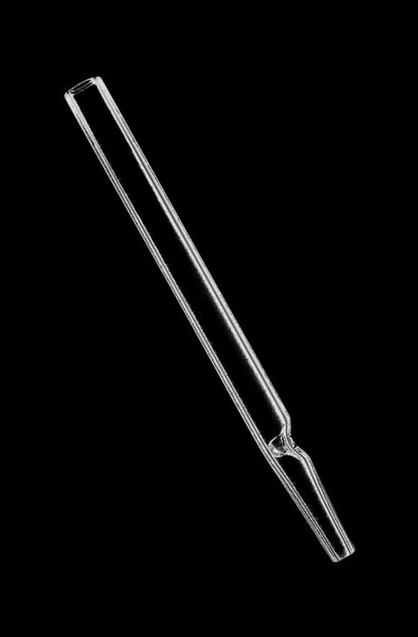 A side view of the Pulsar On the Go Replacement Quartz Dab Straw with a sleek, elongated design.