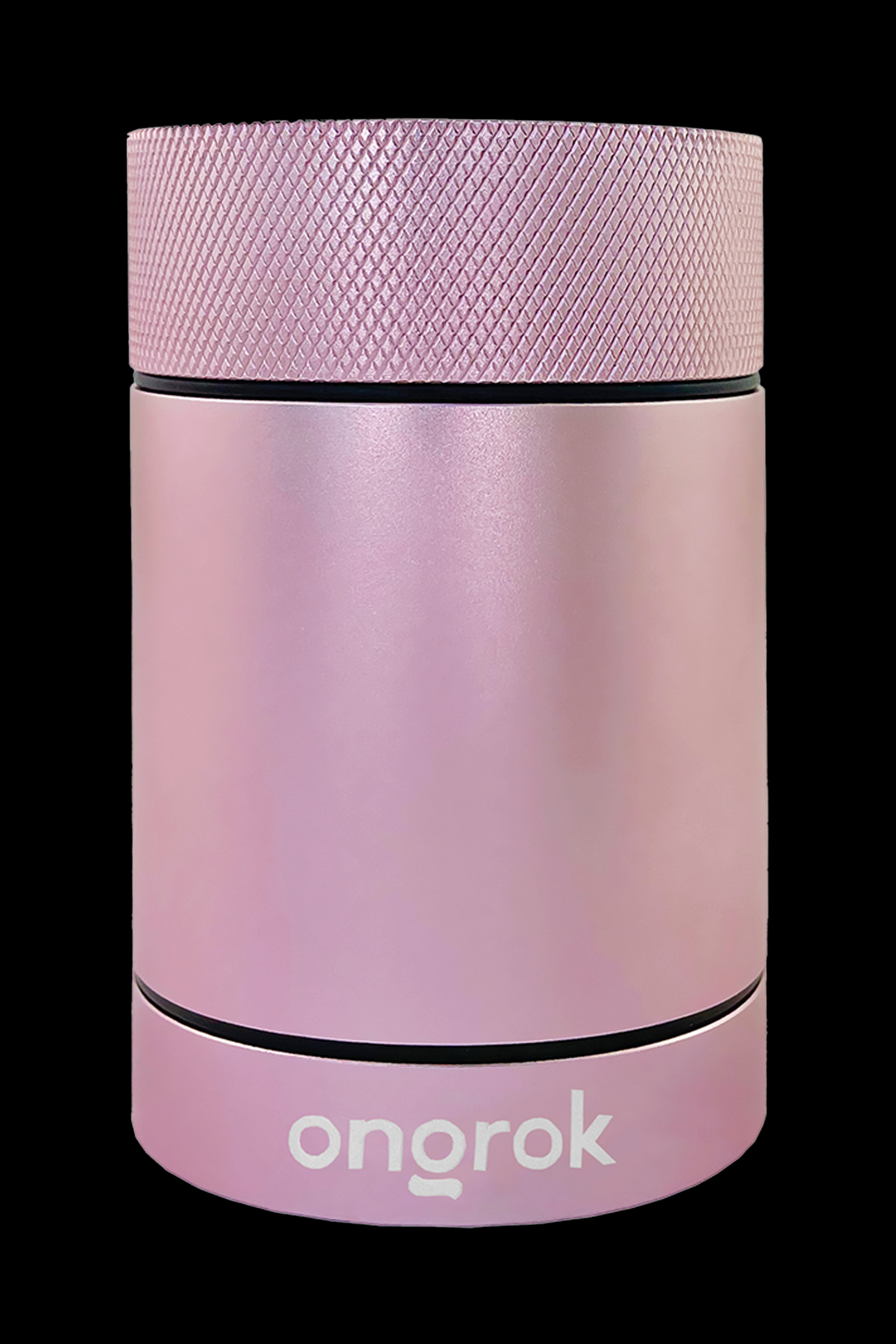 Pink Onrok cannabis storage container.