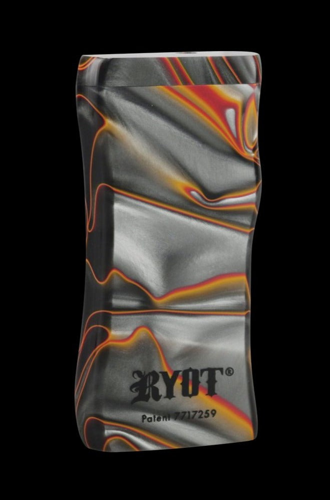 A close-up of the RYOT Acrylic Magnetic Dugout with a sleek, dark design and magnetic closure.