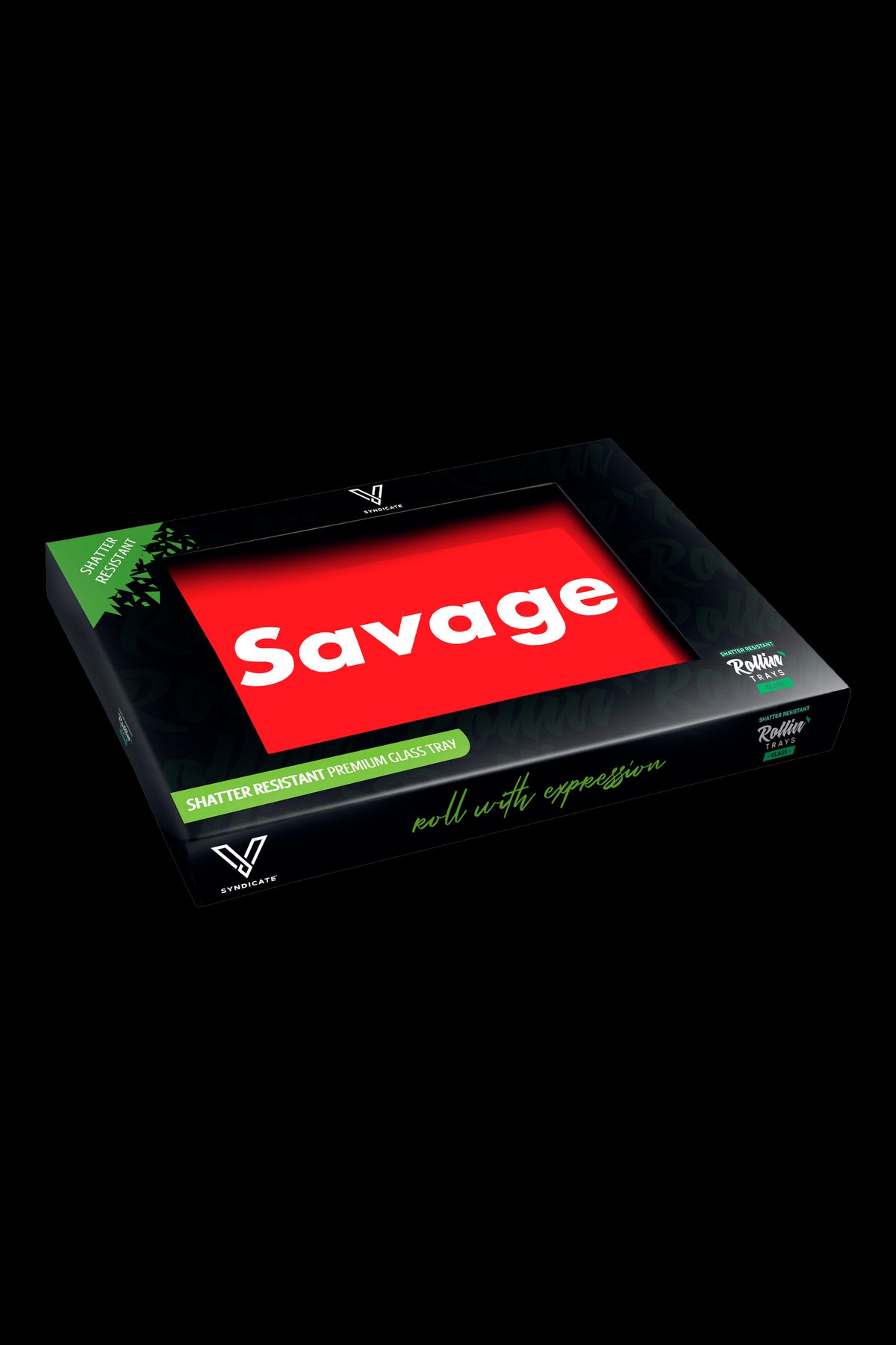 V Syndicate Glass Rolling Tray