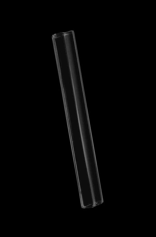 Front view of the Pulsar Dabtron Electronic Dab Rig Mouthpiece, a clear glass tube with a simple cylindrical design.