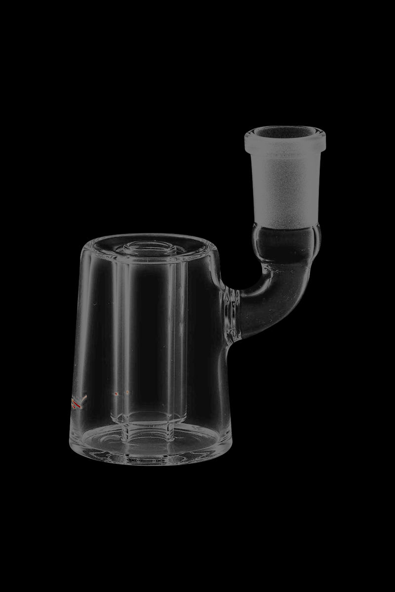 A side view of the XVAPE Vista Mini 2 Glass Bubbler, showing the clear glass construction and simple bubbler design.