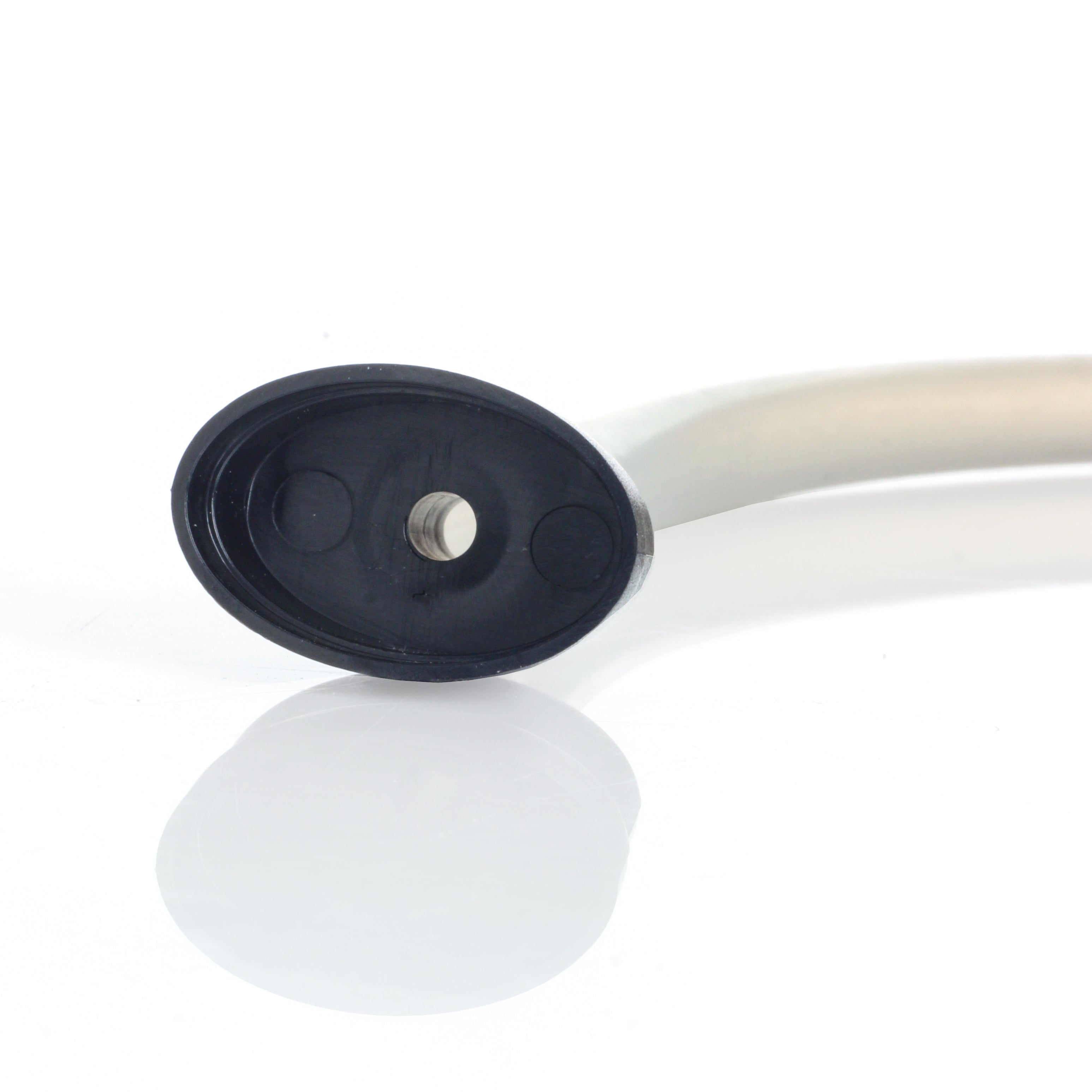 Close-up of the Dip Devices DipWhip Attachment, showing its black mouthpiece and reflective surface against a plain white background.
