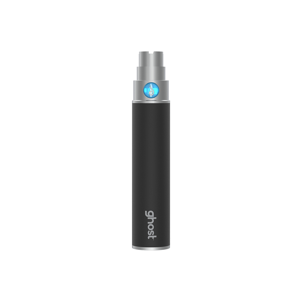 A studio shot of the Dr. Dabber Ghost Replacement Battery, a black cylindrical device isolated on a white background.