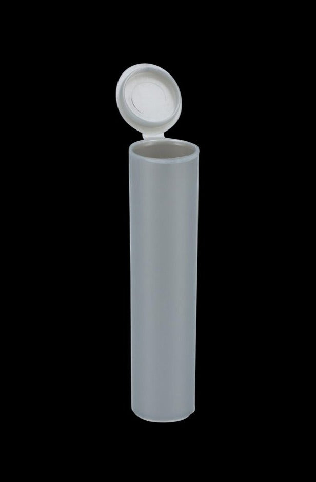 Front view of the CR Pop Top Joint Holder/Tube in matte grey, displaying a closed, cylindrical shape.