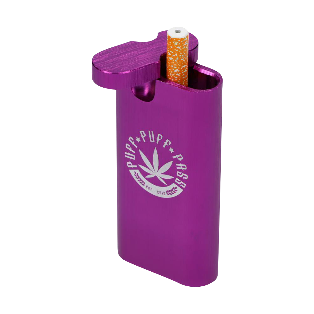 A close-up, angled view of the Aluminum Dugout - Large, showcasing its metallic finish and compact, rectangular shape.