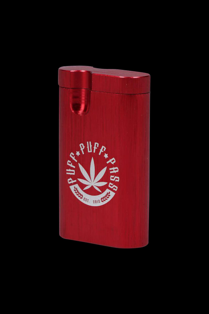 The Aluminum Dugout is displayed in a straight-on shot against a dark background, showcasing its metallic finish.